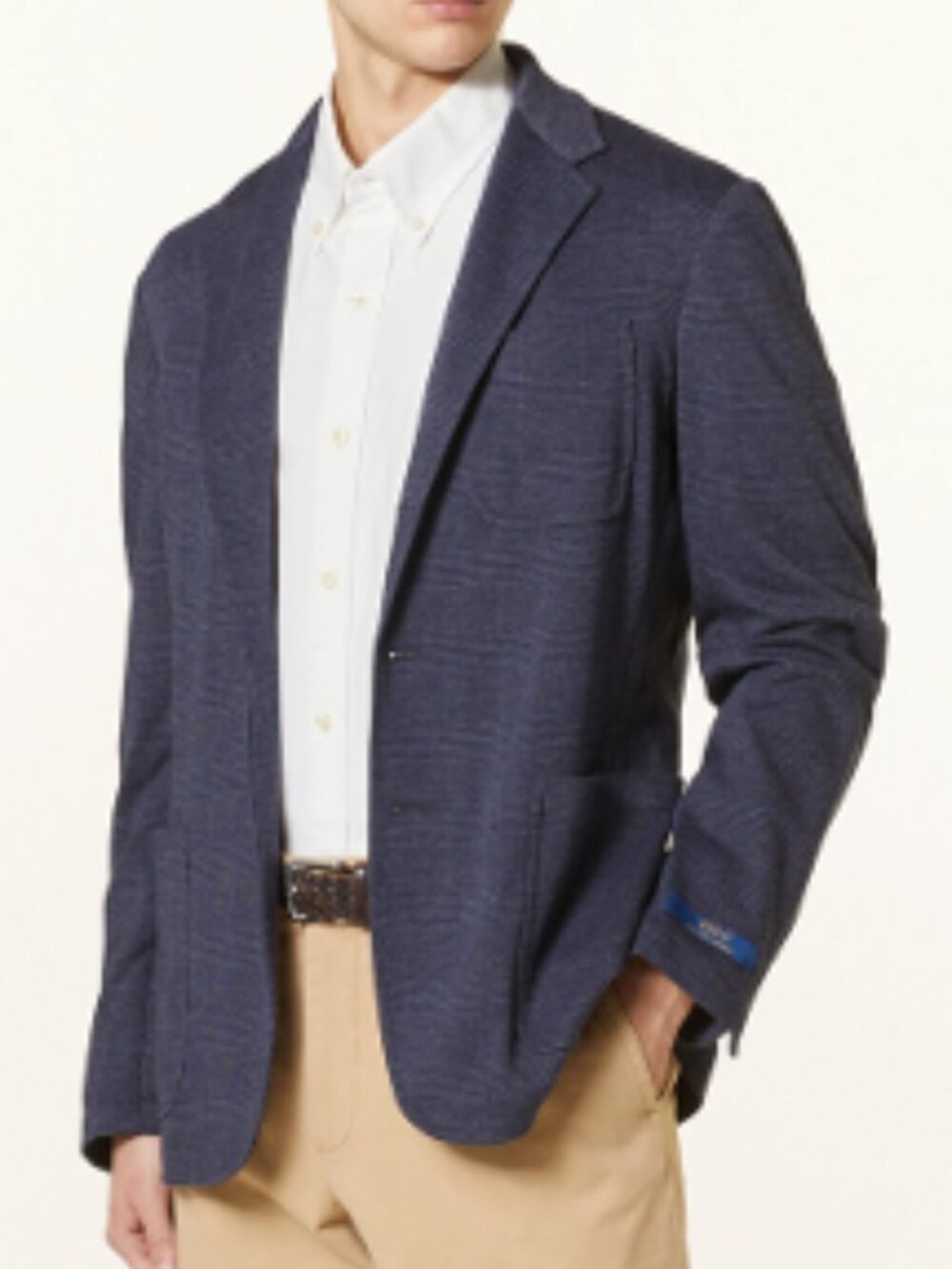Polo Ralph Lauren Men's M Plaid Jersey Knit Blazer Sport Coat Modern Fit Stretch
